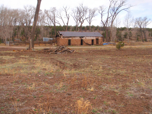 Old adobe ruins.